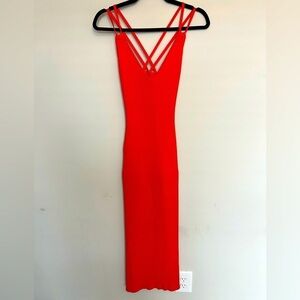 💕 Michael Kors bodycon knit orange dress Size XXS
